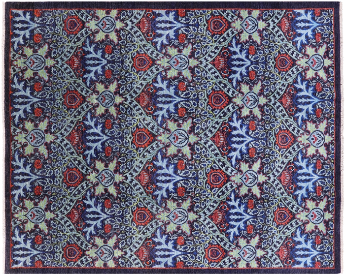 William Morris Hand Knotted Wool Area Rug