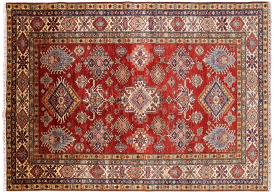 Super Kazak Hand Knotted Area Rug