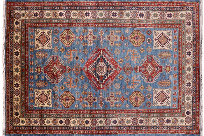 Super Kazak Handmade Wool Area Rug