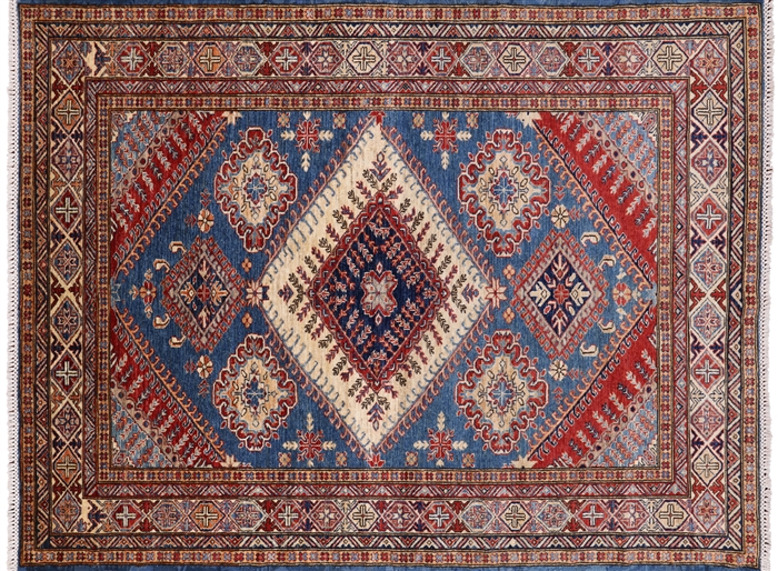 Super Kazak Hand Knotted Wool Rug