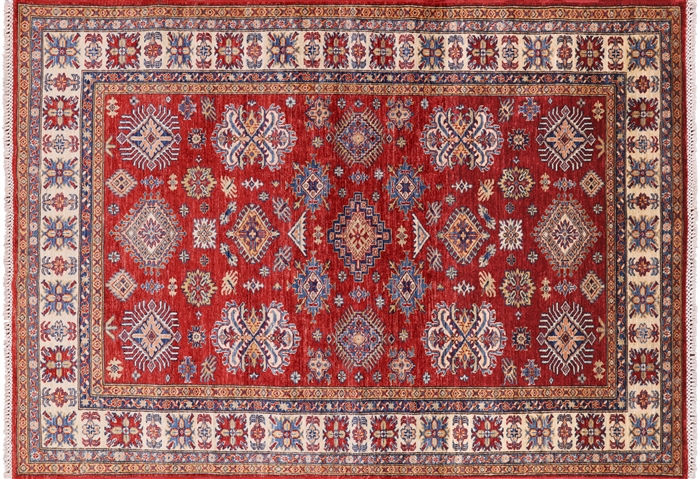 Super Kazak Handmade Wool Area Rug