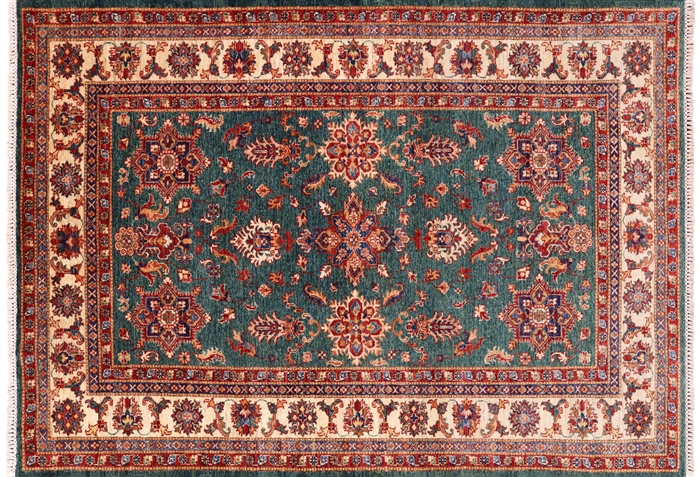 Handmade Super Kazak Area Rug