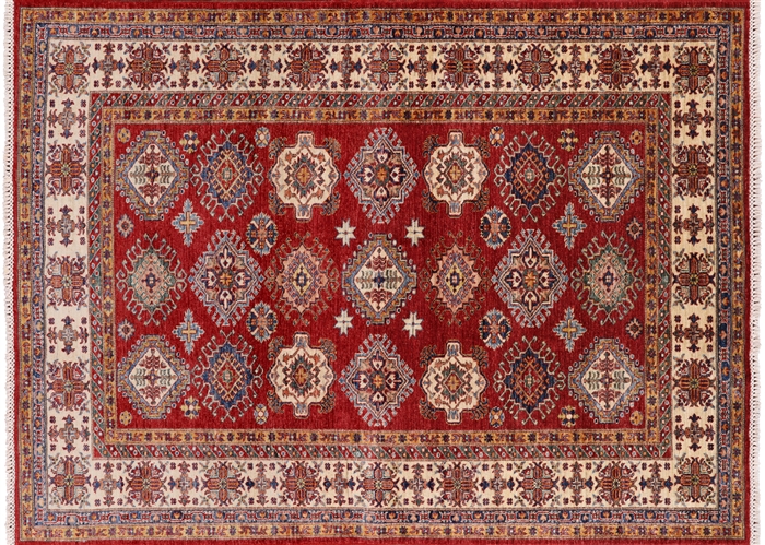 Super Kazak Hand Knotted Area Rug