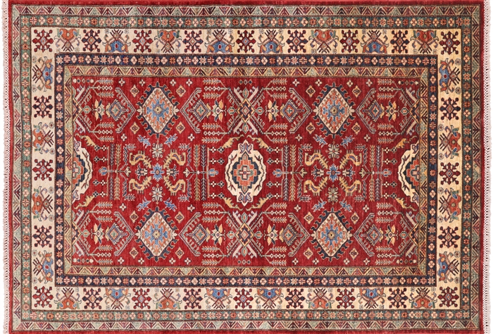 Hand Knotted Super Kazak Area Rug