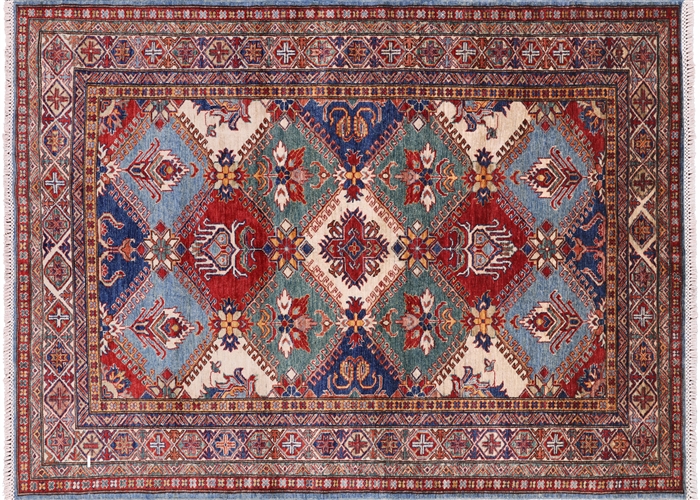 Hand Knotted Super Kazak Wool Rug