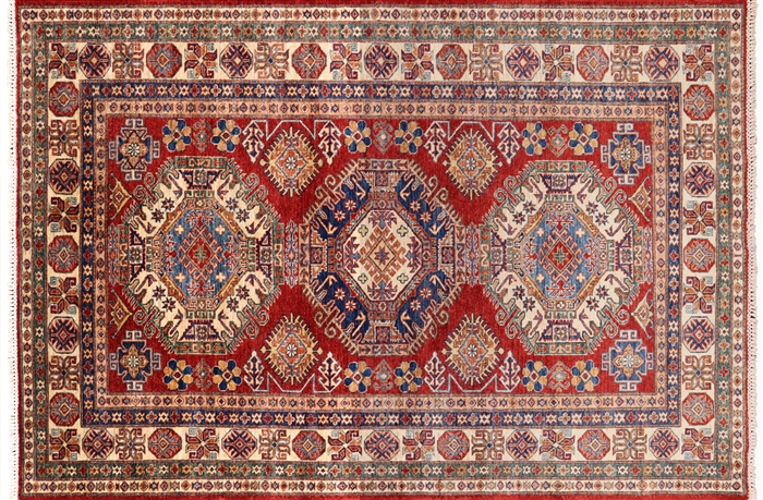 Hand Knotted Super Kazak Rug