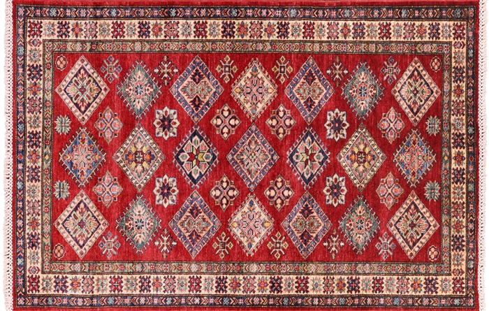 Hand Knotted Super Kazak Rug