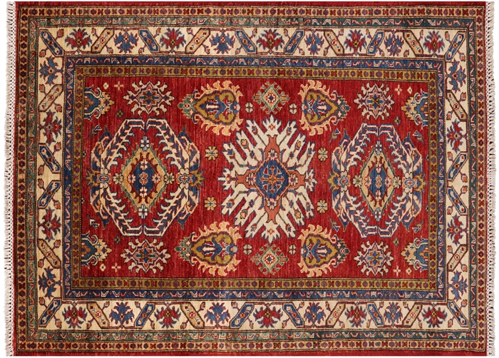 Super Kazak Hand Knotted Wool Rug