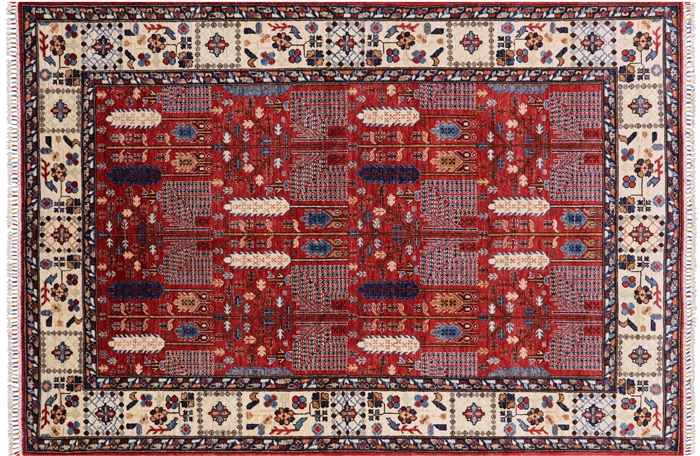 Hand Knotted Persian Ziegler Area Rug