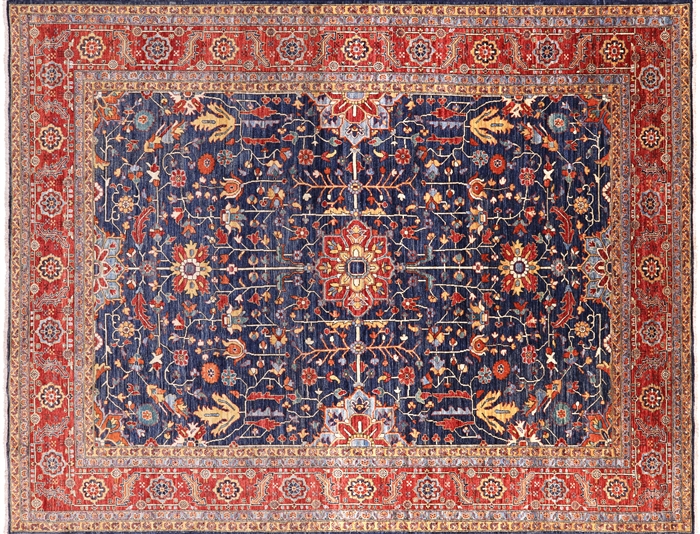 Fine Serapi Hand Knotted Wool Area Rug