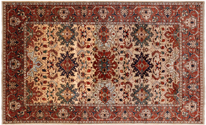 Fine Serapi Hand Knotted Wool Rug