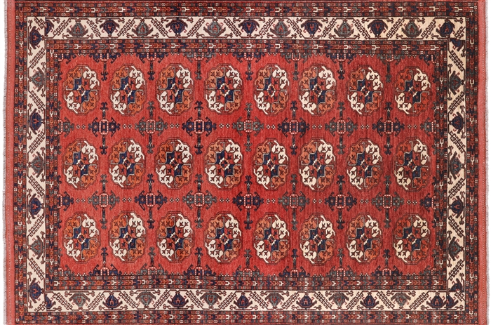 Bokhara Hand Knotted Wool Area Rug