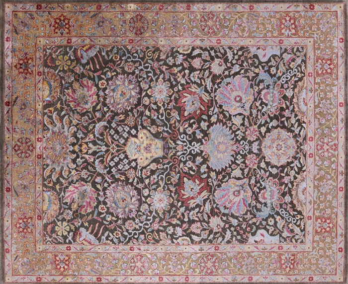Persian Wool & Silk Handmade Rug