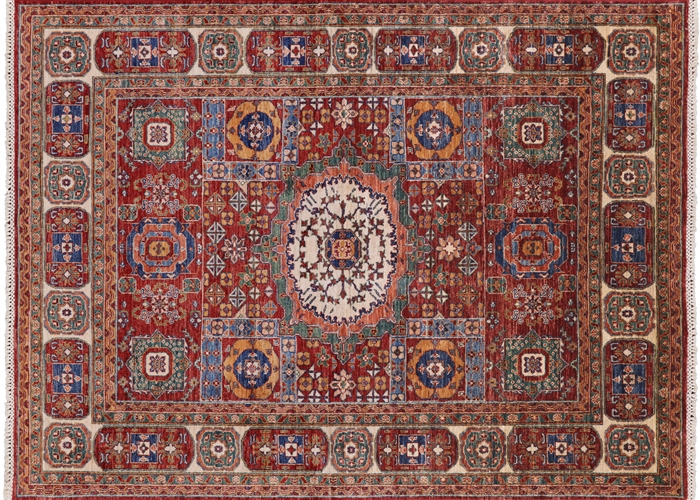 Super Kazak Handmade Wool Area Rug