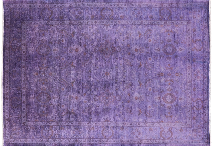 Persian Overdyed Full Pile Hand Knotted Area Rug