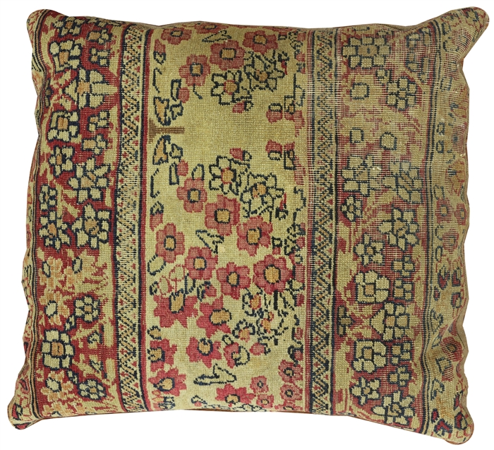 Vintage Persian Kerman Pillowcase