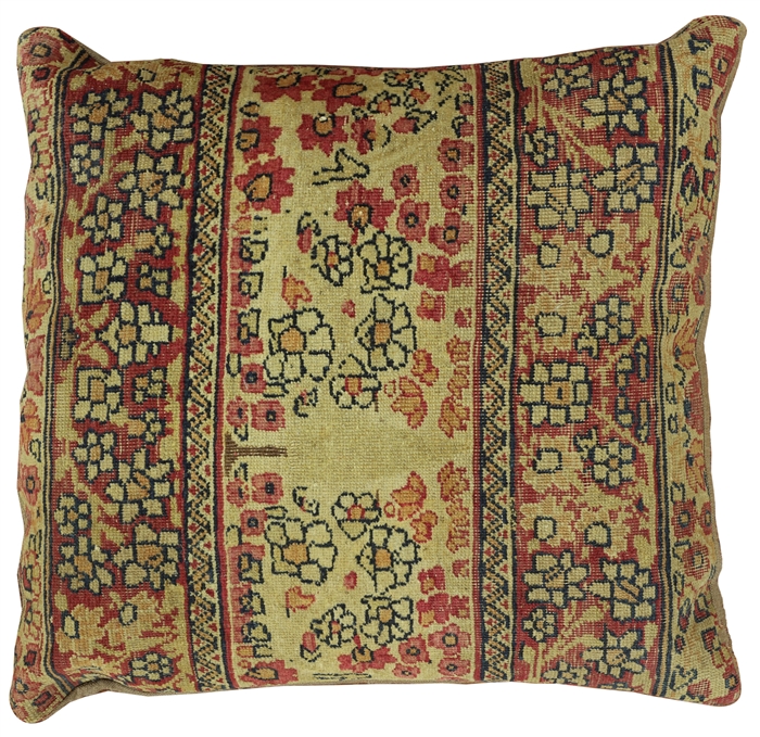 Vintage Persian Kerman Pillowcase