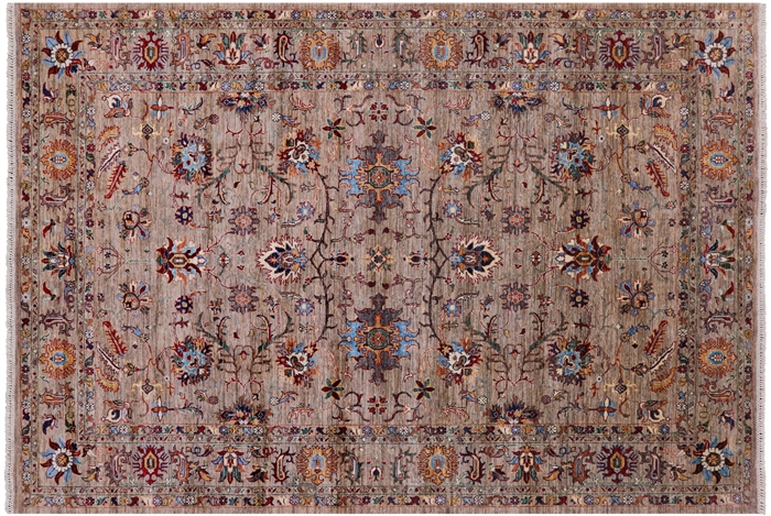 Persian Tabriz Hand Knotted Wool Rug