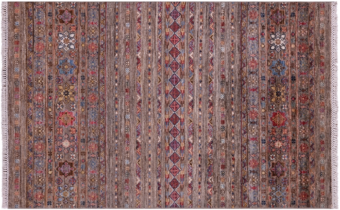 Super Kazak Khorjin Hand Knotted Wool Rug