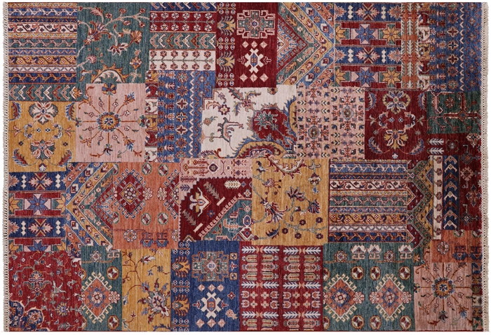 Super Kazak Hand-Knotted Wool Rug