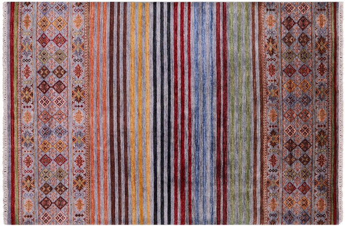 Super Kazak Khorjin Handmade Rug