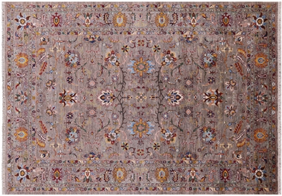 Persian Tabriz Hand-Knotted Wool Rug