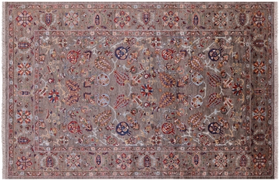 Hand Knotted Persian Tabriz Wool Rug