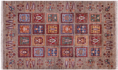 Tribal Persian Gabbeh Handmade Wool Rug 3' 11" X 6' 6" - Q10147