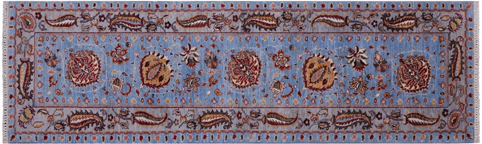 Persian Tabriz Handmade Wool Runner Rug