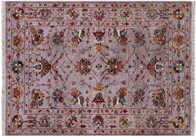 Hand-Knotted Persian Tabriz Wool Rug