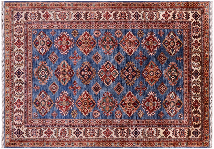 Super Kazak Hand-Knotted Wool Rug