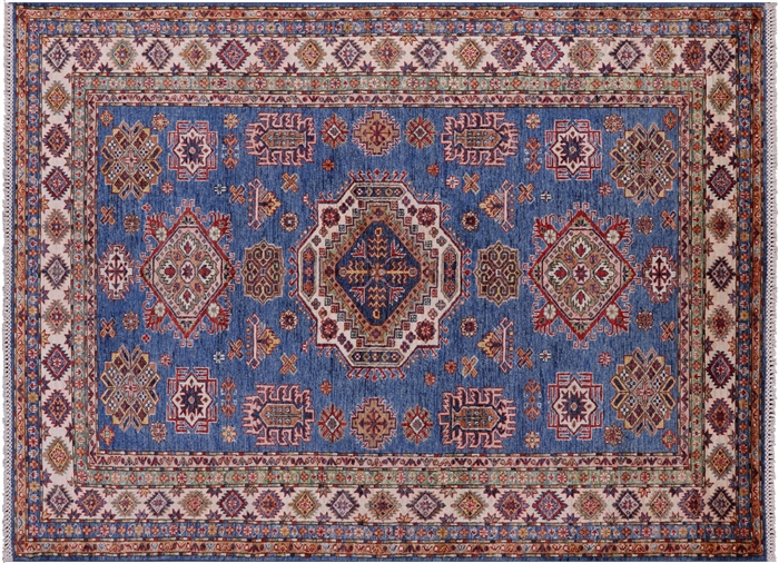 Super Kazak Handmade Wool Rug