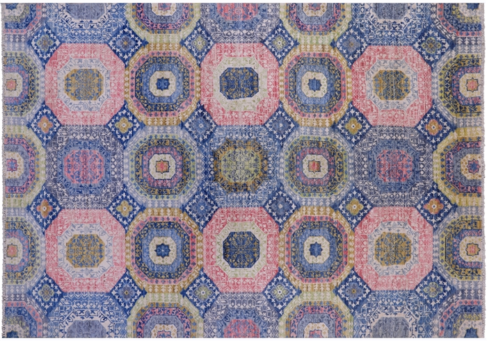 Handmade Geometric Mamluk Wool Rug