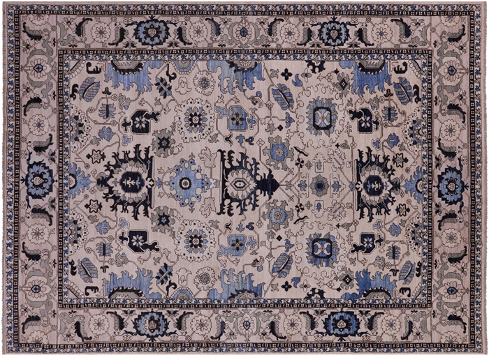 Persian Fine Serapi Hand-Knotted Wool Rug