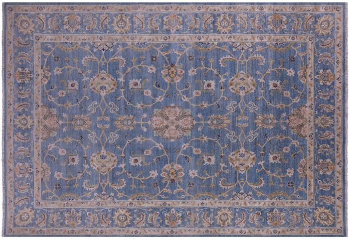 Hand-Knotted Persian Tabriz Wool Rug