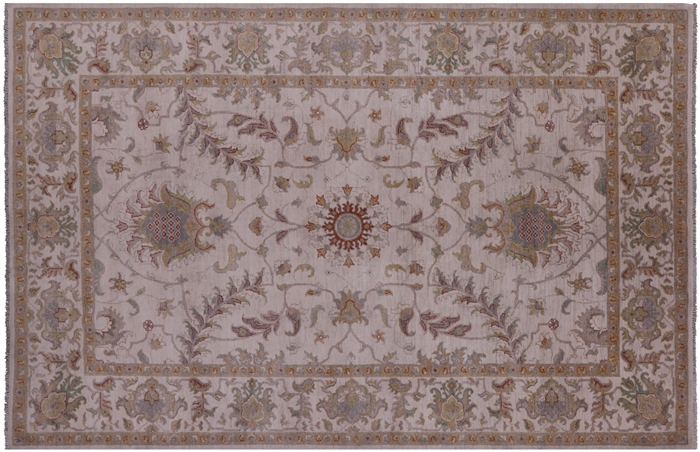 Hand Knotted Turkish Oushak Wool Rug