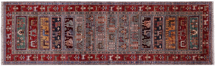 Persian Gabbeh Tribal Handmade Wool Runner Rug