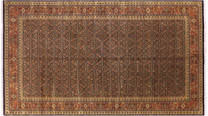 Persian Hill Herati Hand Knotted Wool Rug