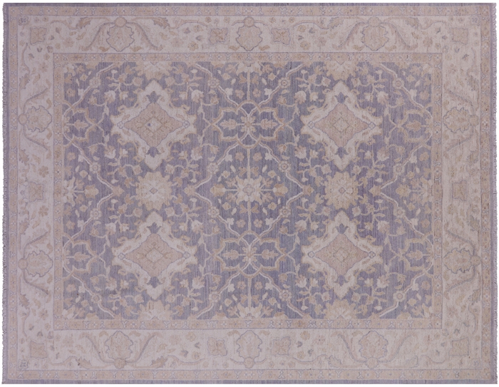 Handmade Washed Out Turkish Oushak Wool Rug