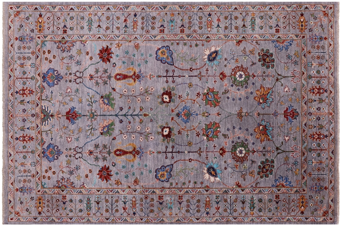 Hand Knotted Persian Tabriz Wool Rug