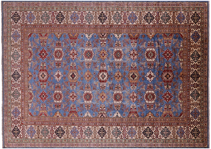 Super Kazak Handmade Wool Rug