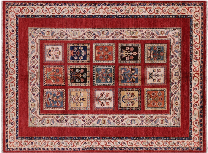 Handmade Persian Garden Design Wool Rug