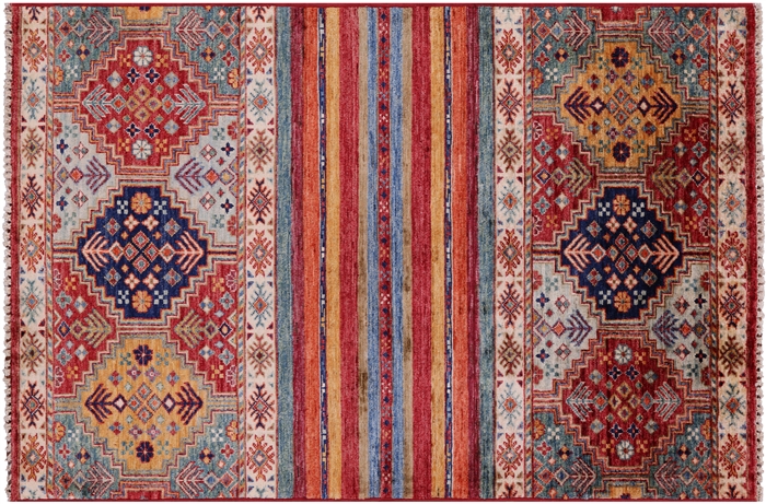 Khorjin Super Kazak Handmade Wool Rug