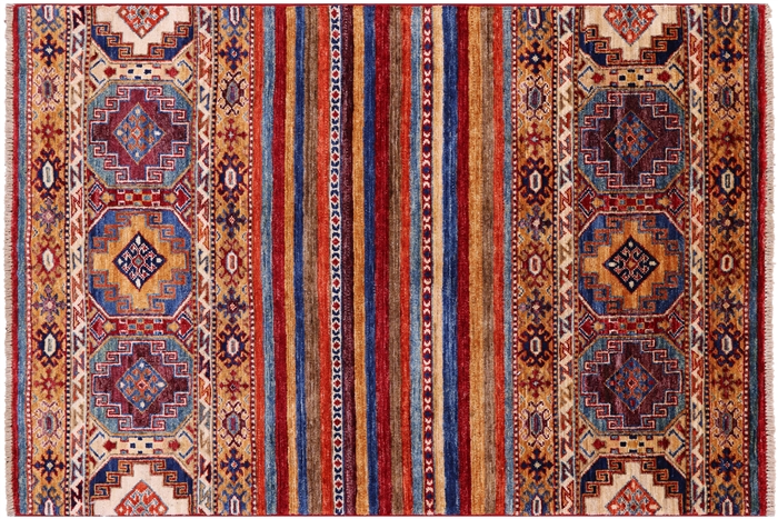 Handmade Khorjin Super Kazak Rug