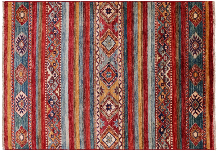 Handmade Khorjin Super Kazak Wool Rug