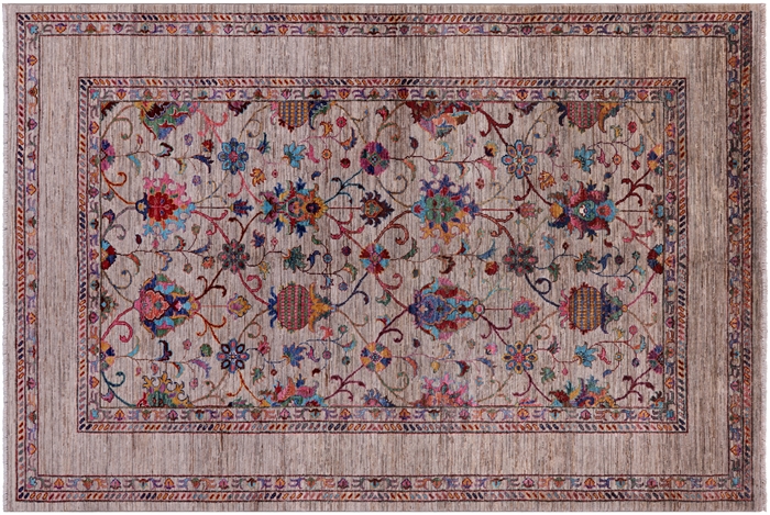 Persian Tabriz Hand Knotted Wool Rug