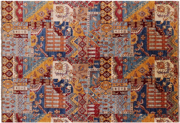 Handmade Super Kazak Wool Rug