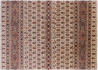 Hand Knotted Persian Gabbeh Tribal Rug