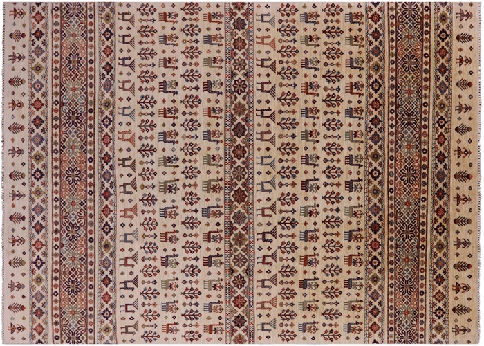 Hand Knotted Persian Gabbeh Tribal Rug