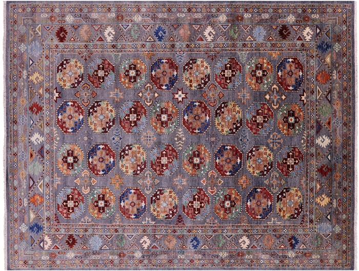 Hand-Knotted Bokhara Wool Rug